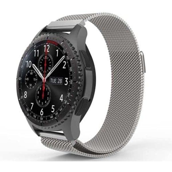 FocusFit® 22mm Mesh Stainless Steel Strap for Samsung Gear S3 - Image 9