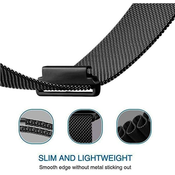 FocusFit® 22mm Mesh Stainless Steel Strap for Samsung Gear S3 - Image 5