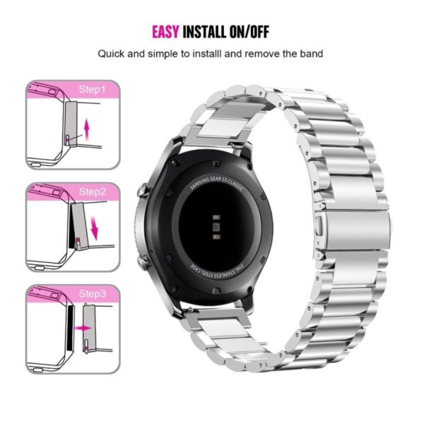 FocusFit® Samsung Gear S3 46mm Galaxy Stainless Steel Strap - Image 9