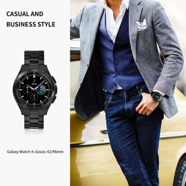 FocusFit® Stainless Steel Strap for Samsung Galaxy Watch 4/5 46mm - Image 8