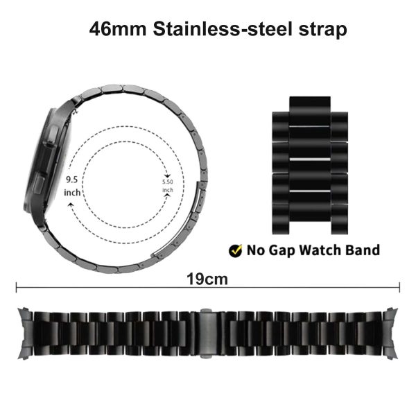 FocusFit® Stainless Steel Strap for Samsung Galaxy Watch 4/5 46mm - Image 10