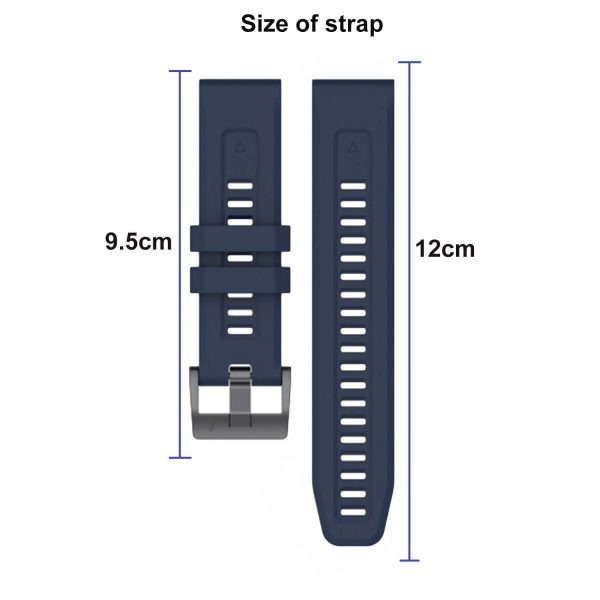 FocusFit® Garmin 22mm Silicone Strap Fenix Instinct Forerunner - Image 7