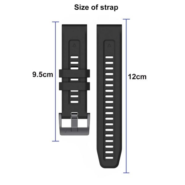 FocusFit® Garmin 22mm Silicone Strap Fenix Instinct Forerunner - Image 4