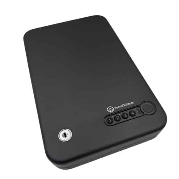 FocusOutdoor® Portable Biometric Steel Car Glove Box Safe – Secure Storage
