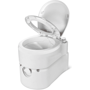 FocusOutdoor® 24L Dual Flush Cassette Caravan Toilet with Level Indicator