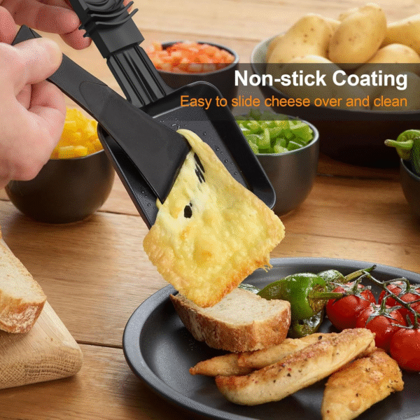 FocusOutdoor® Raclette Electric Table Grill with 8 Non-Stick Pans - Image 10