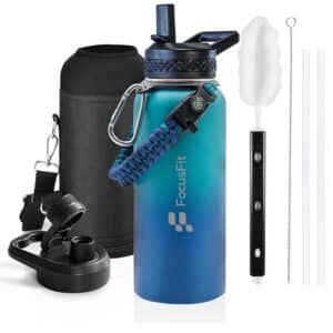 FocusFit® 1.2L Triple Wall Stainless Steel Insulated Bottle