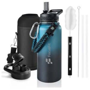 Alternative view of FocusFit® 1.2L Triple Wall Stainless Steel Insulated Bottle