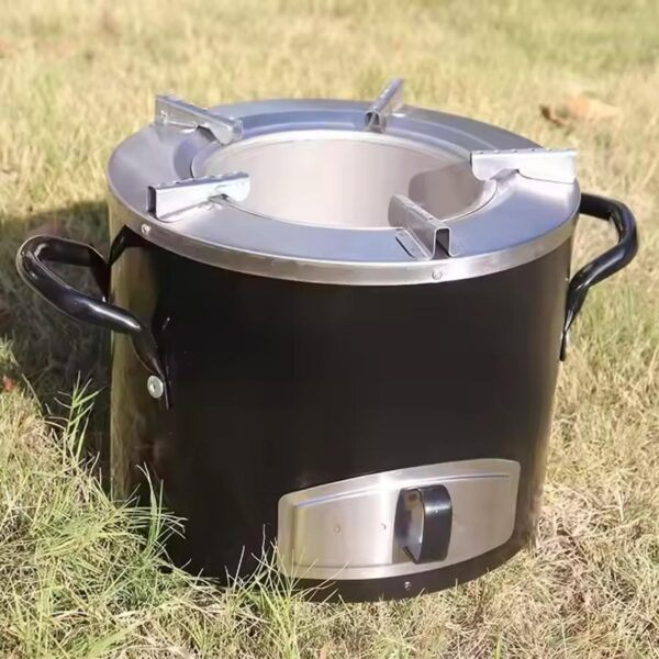 FocusOutdoor® Stainless Steel Portable African Firewood Stove - Image 12