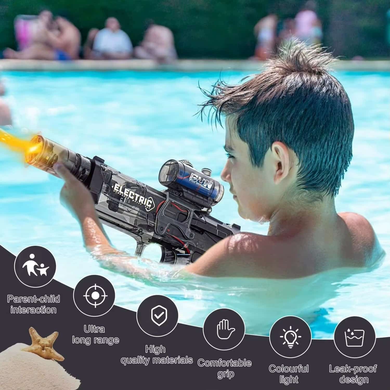 FocusOutdoor® Long-Range Leakproof Electric Water Gun - Image 11