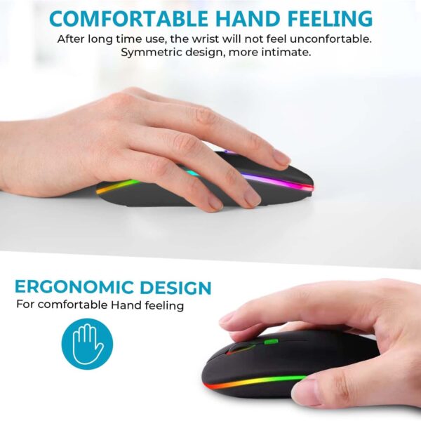 FocusFit® Dual-Mode Wireless LED Mouse – Slim & Rechargeable - Image 5