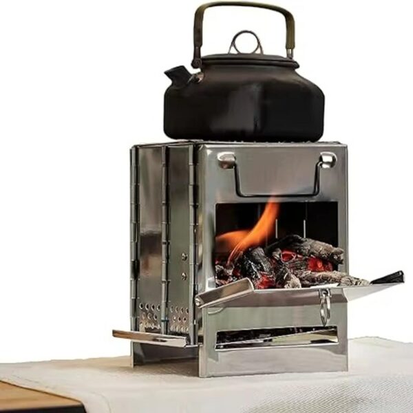 FocusOutdoor® Portable Stainless Steel Folding Camping Stove - Image 9