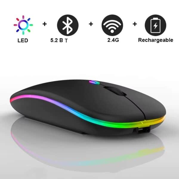 FocusFit® Dual-Mode Wireless LED Mouse – Slim & Rechargeable - Image 4