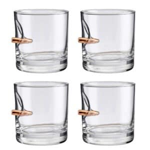 Myso® Handcrafted Glass with Bullet - Set of 4
