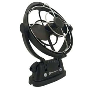 FocusOutdoor® 12V 360 Degree Omnidirectional 3 Speed Caravan Fan & Remote