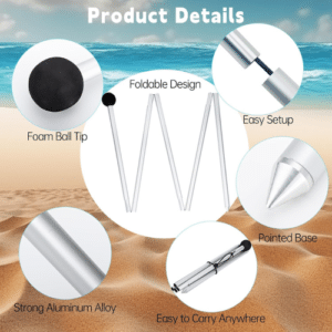 Alternative view of FocusOutdoor® Aluminium Poles for Pop-Up Beach Tent