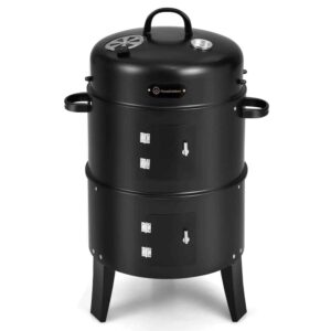 FocusOutdoor® 3-in-1 Portable Charcoal Braai & Smoker