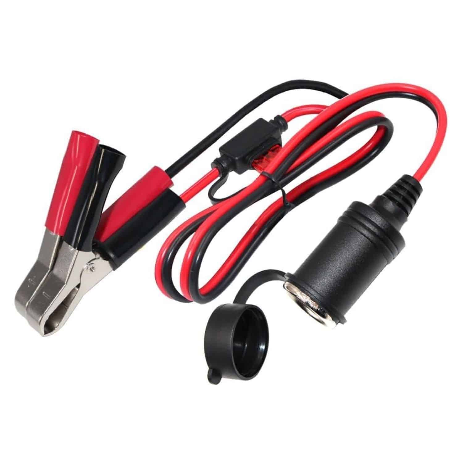 FocusOutdoor® 12V Battery Clip to Cigarette Socket Adapter Cable 4.5m - Image 3
