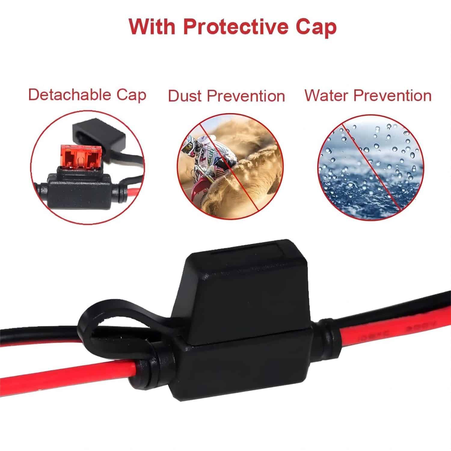 FocusOutdoor® 12V Battery Clip to Cigarette Socket Adapter Cable 4.5m - Image 4