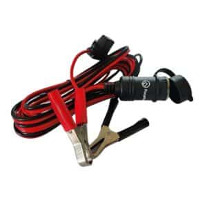 FocusOutdoor® 12V Battery Clip to Cigarette Socket Adapter Cable 4.5m