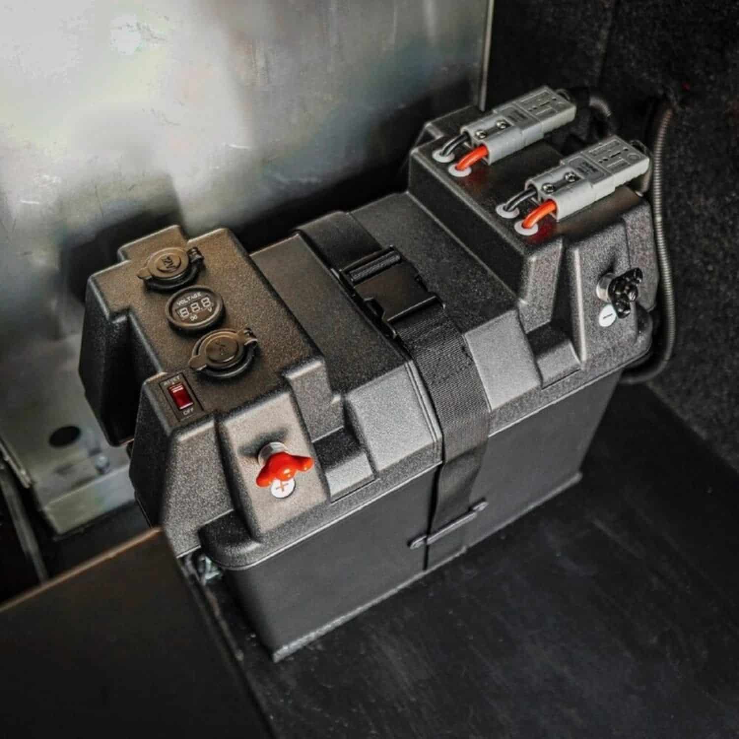 FocusOutdoor® Portable 12V Battery Box with Anderson Plugs, 12V Socket & USB - Image 11