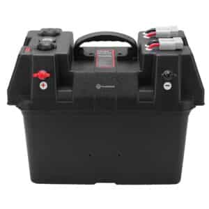 FocusOutdoor®Portable 12V Battery Box with Anderson Plugs, 12V Socket & USB