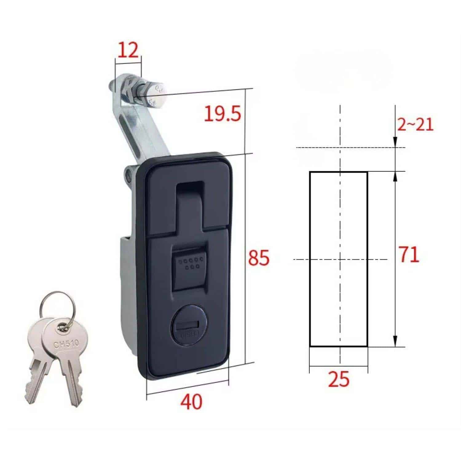 FocusOutdoor® Push Button Compression Latch Lock for Caravan Trailer Canopy - Image 6