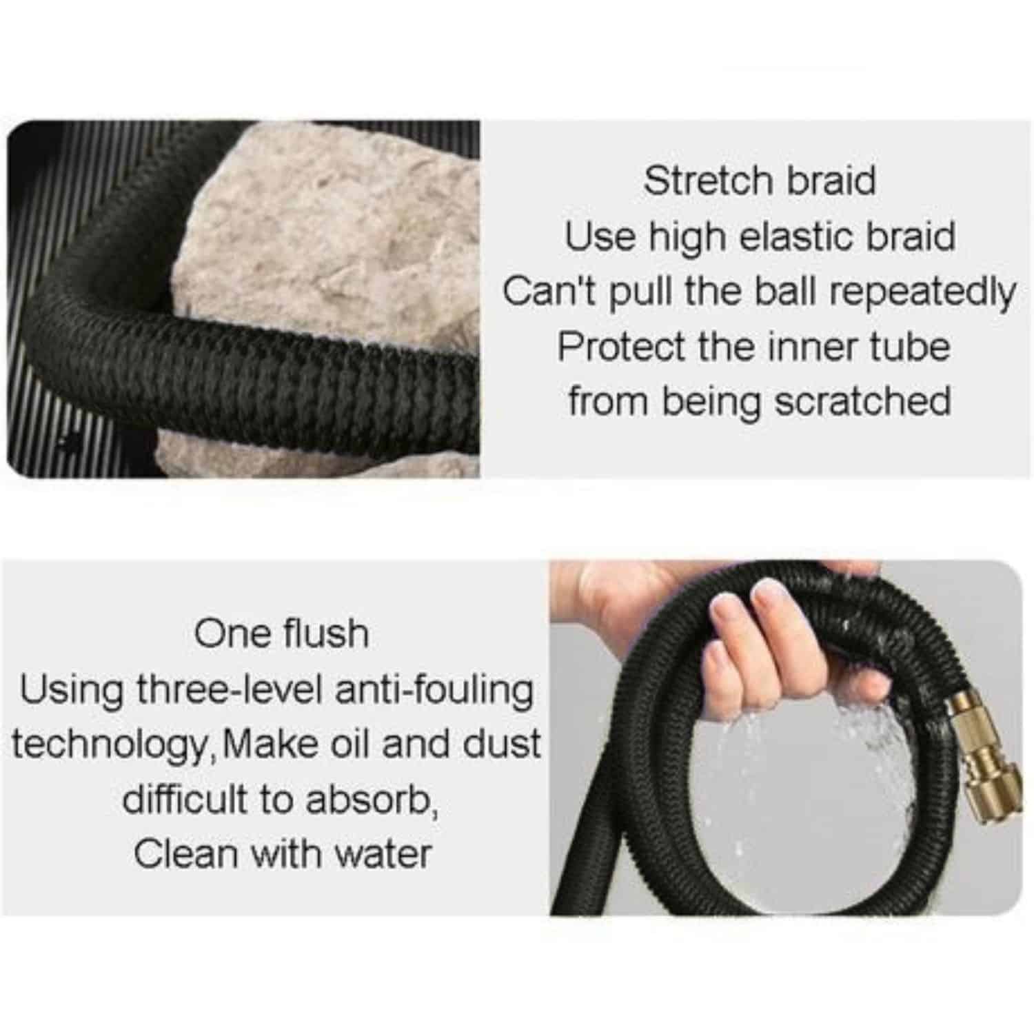 FocusOutdoor® 45m 150ft Expandable Stretchy Garden Hose & 10 Function Nozzle - Image 6