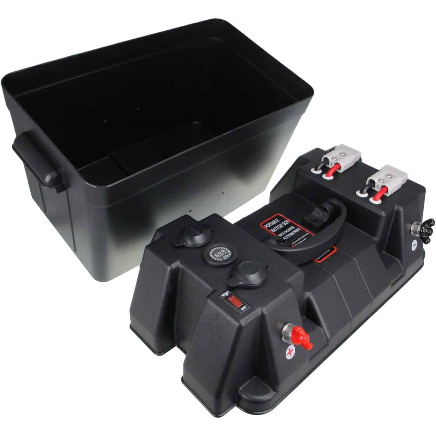 FocusOutdoor® Portable 12V Battery Box with Anderson Plugs, 12V Socket & USB - Image 8