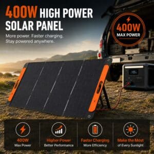 Alternative view of FocusOutdoor 400W Portable Foldable HPBC ETFE Solar Panel High Efficiency