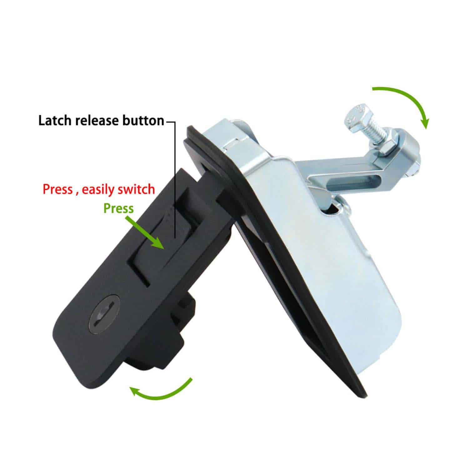 FocusOutdoor® Push Button Compression Latch Lock for Caravan Trailer Canopy - Image 3